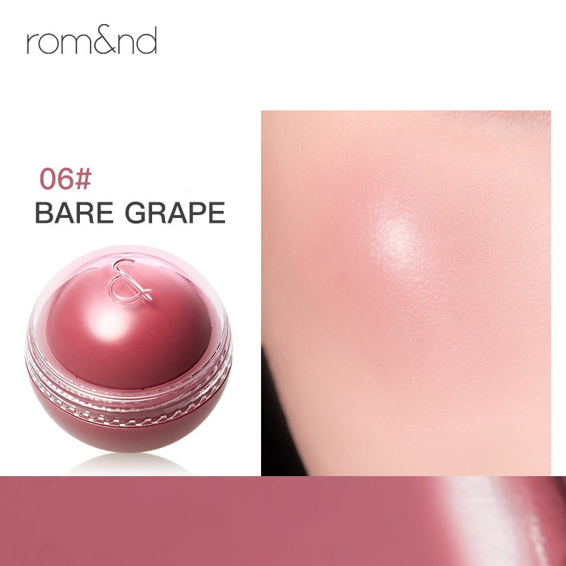 ROMAND Juicy Roll Cheek Glossy Makeup Blusher Ball T4838