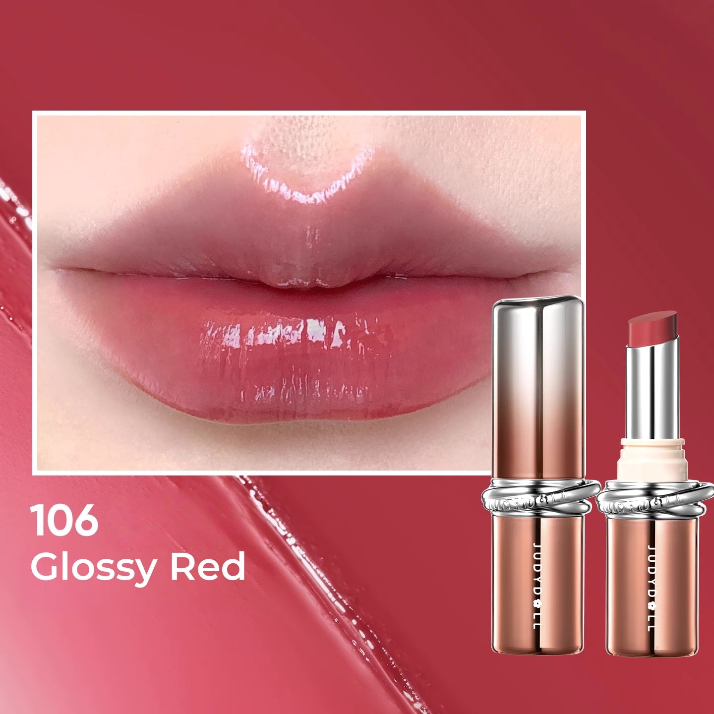 JUDYDOLL Long-wear Moist Collagen Essence Glossy Lipstick T5277