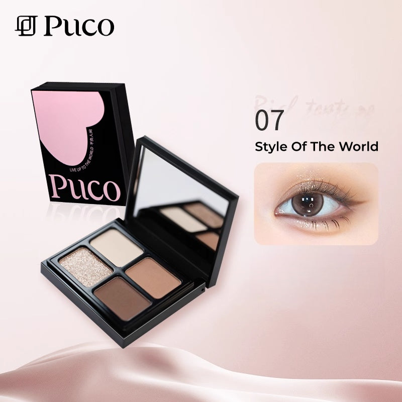 PUCO Live Up To World Collection 4-Color Eyeshadow Palette T5311