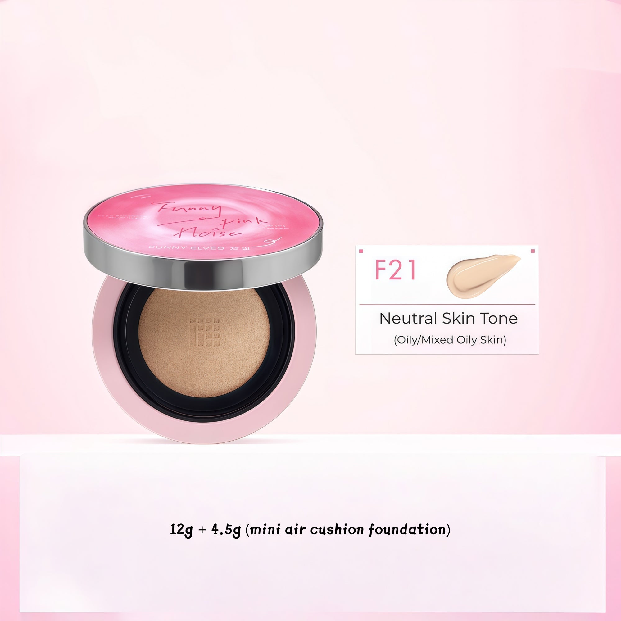 Funny Elves Ling-wear Oil-control Moist Air Cushion Foundation (2.0) T5328