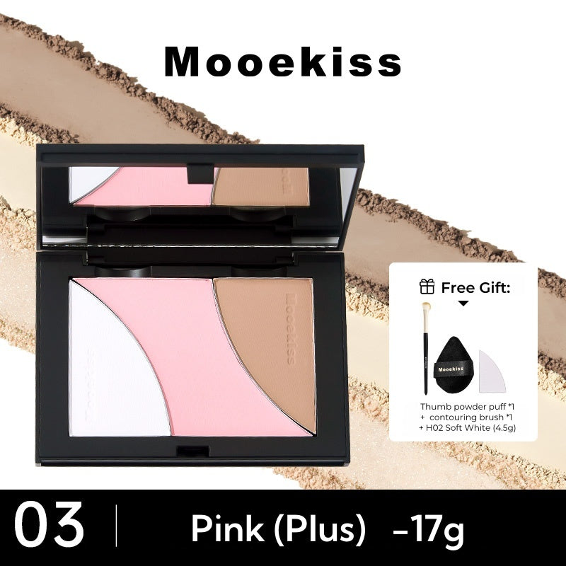 MOOEKISS Brighten Matte Highlighter Makeup Contour Palette T4694