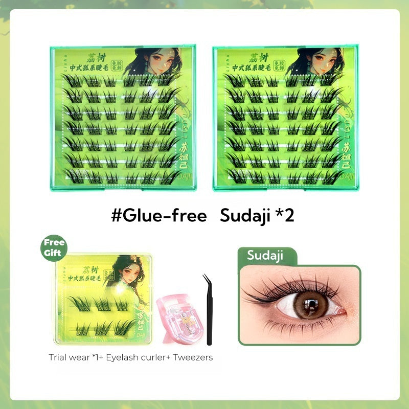 Lishu Fox Type Glue-free Long-wear Natural Flase Eyelashes T4593