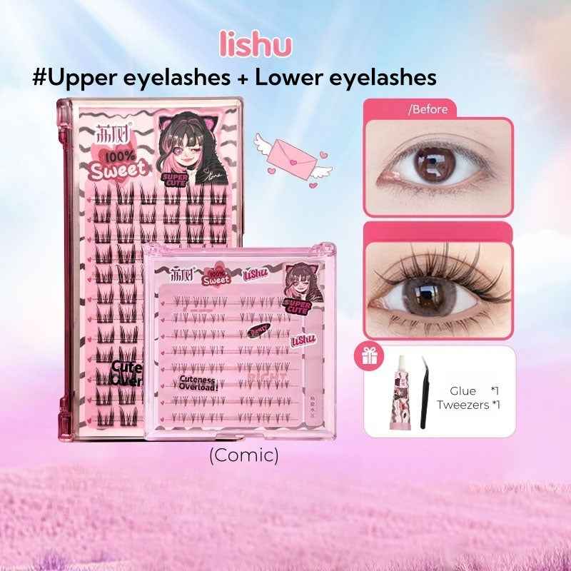 Lishu Cat Ears Natural Photogenic Flase Eyelashes T4592