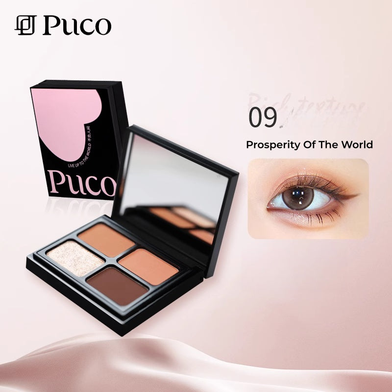 PUCO Live Up To World Collection 4-Color Eyeshadow Palette T5311