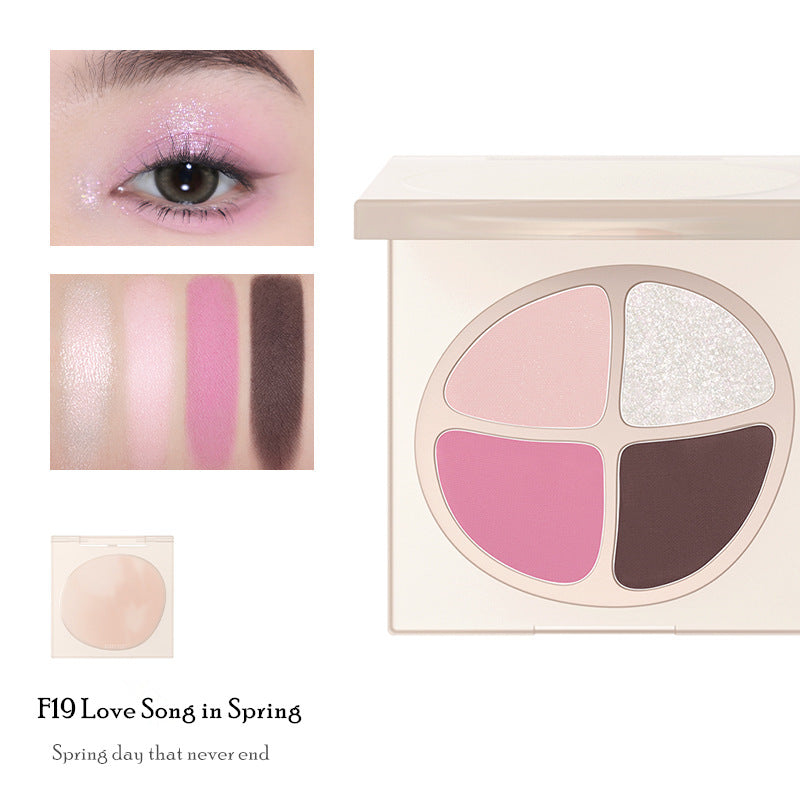 JOOCYEE Motion Color Series Four-color Eyeshadow Palette T2449