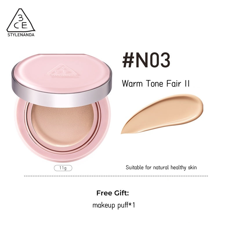 3CE Long-wear Fitting Wear Mesh Air Cushion Foundation With Refill T4773