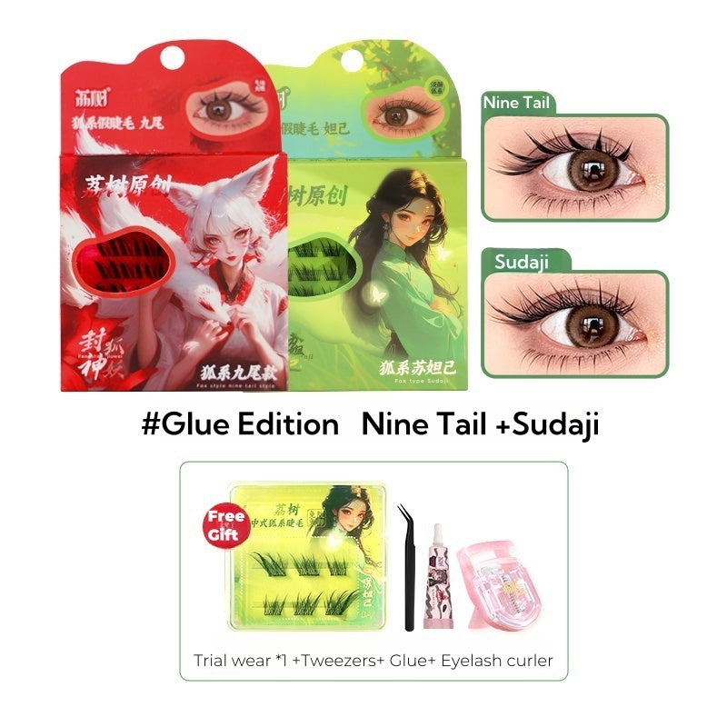 Lishu Fox Type Glue-free Long-wear Natural Flase Eyelashes T4593