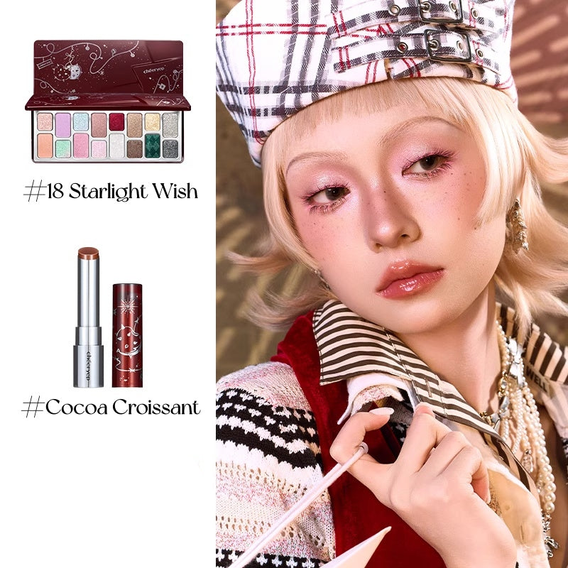QianYan Christmas Starlight Wishes Collection Eyeshadow & Lipstick & Blusher T5436