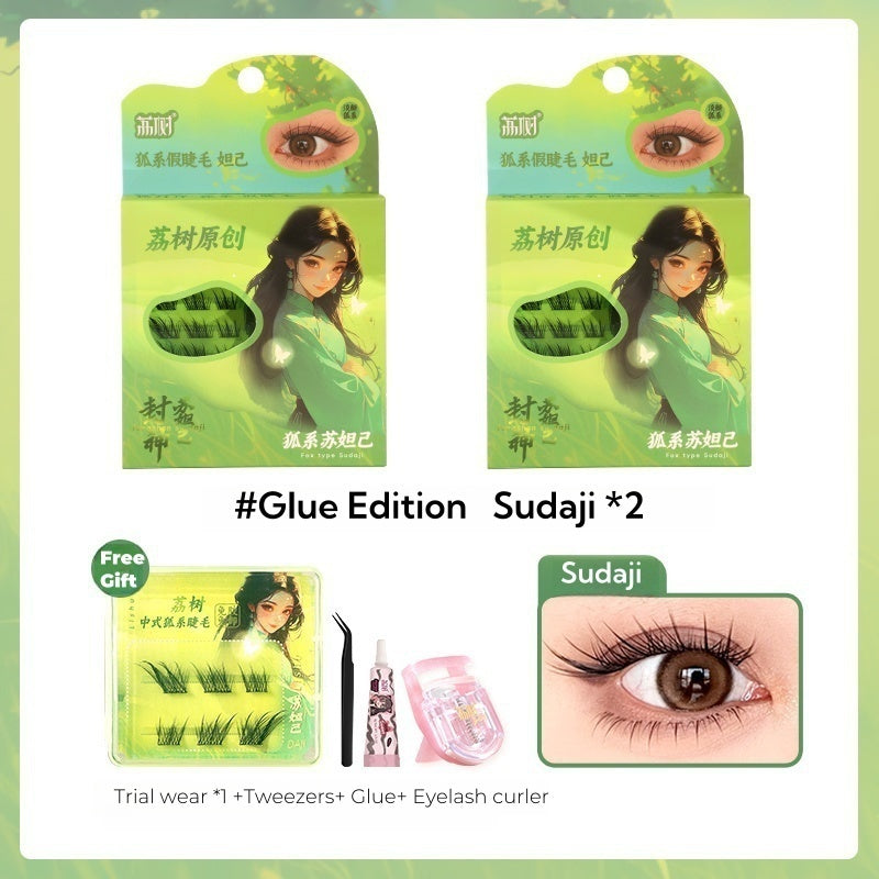 Lishu Fox Type Glue-free Long-wear Natural Flase Eyelashes T4593