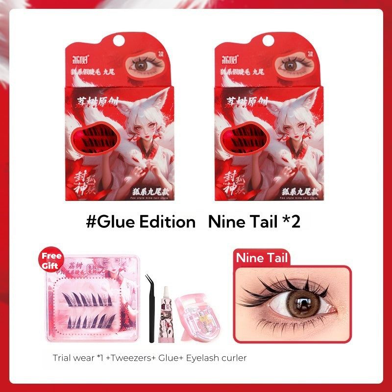 Lishu Fox Type Glue-free Long-wear Natural Flase Eyelashes T4593