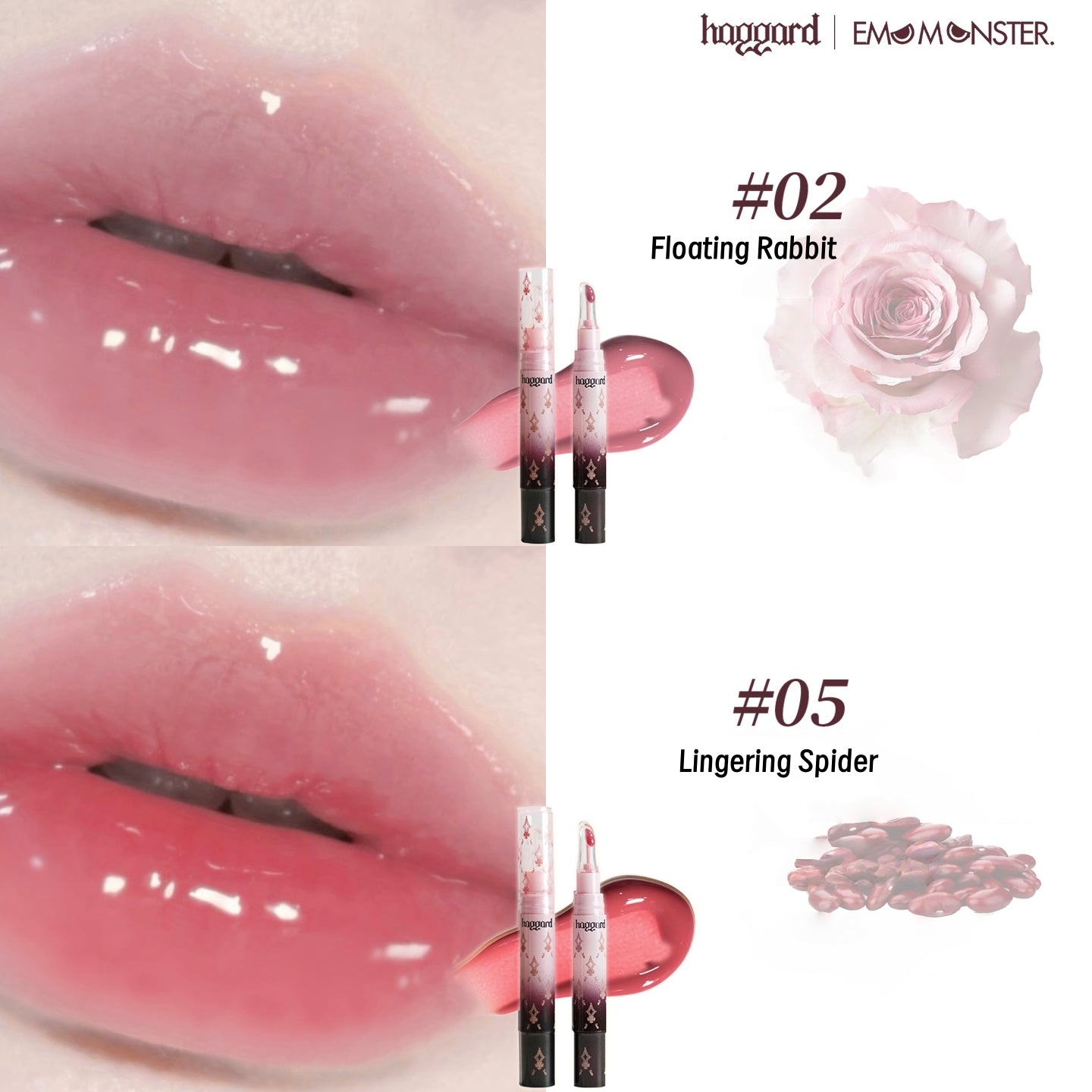 HAGGARD Emo Monster Collection Essence Mirror Lip Gloss T5047