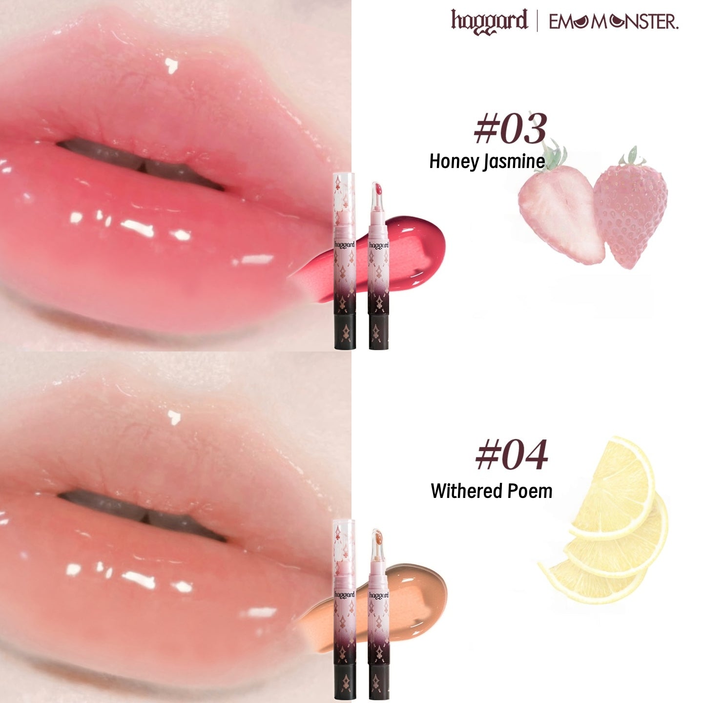 HAGGARD Emo Monster Collection Essence Mirror Lip Gloss T5047