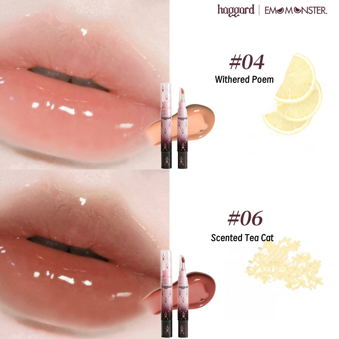 HAGGARD Emo Monster Collection Essence Mirror Lip Gloss T5047