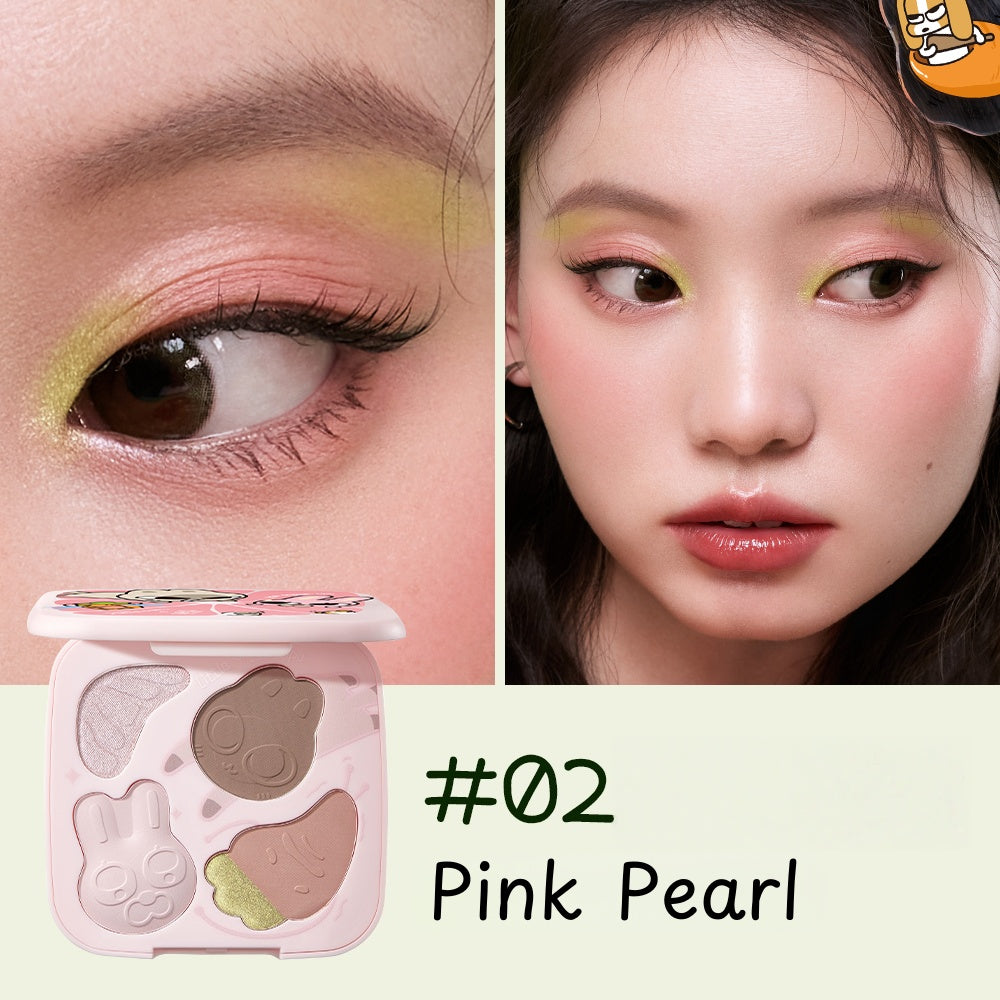 Little Ondine X Lipu Friends Makup Collection Lip Glaze & Foundation & Eyeliner & Makeup Palette T5010