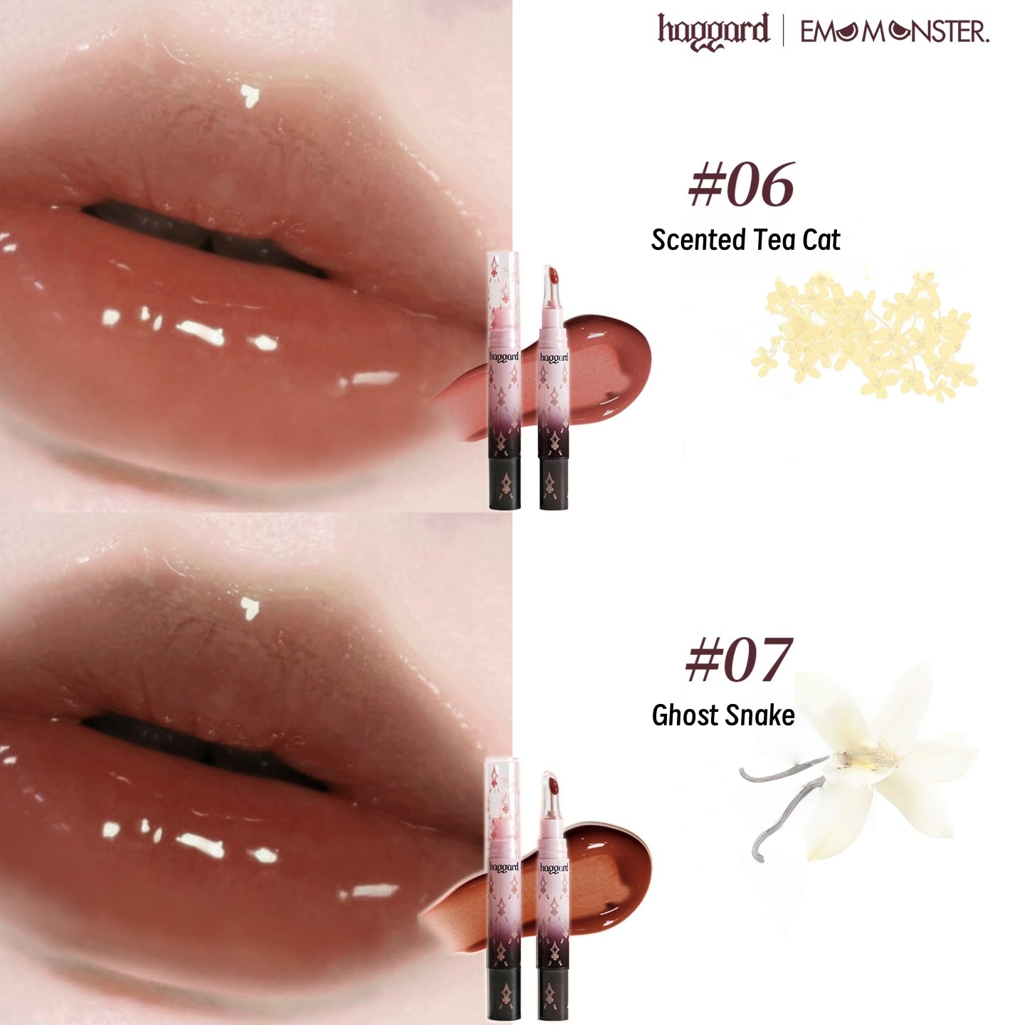 HAGGARD Emo Monster Collection Essence Mirror Lip Gloss T5047