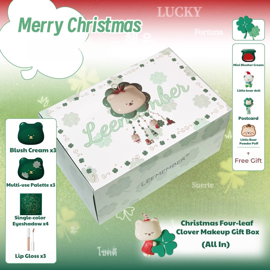 LEEMEMBER Christmas Four-leaf Clover Collection Makeup Gift Box T5370