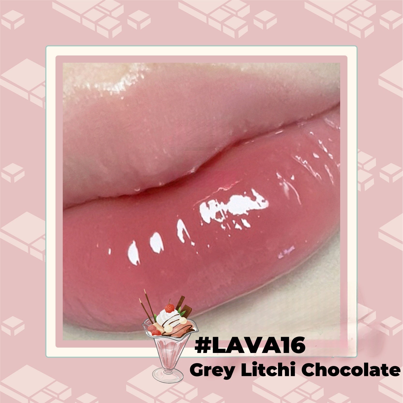 LEEMEMBER Molten Chocolate Moist Mirror Lip Gloss T4312