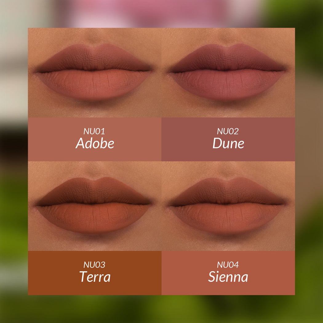 KALEIDOS Matte Lip Clay 4-Stick Gift Set #Sand Castle T3746
