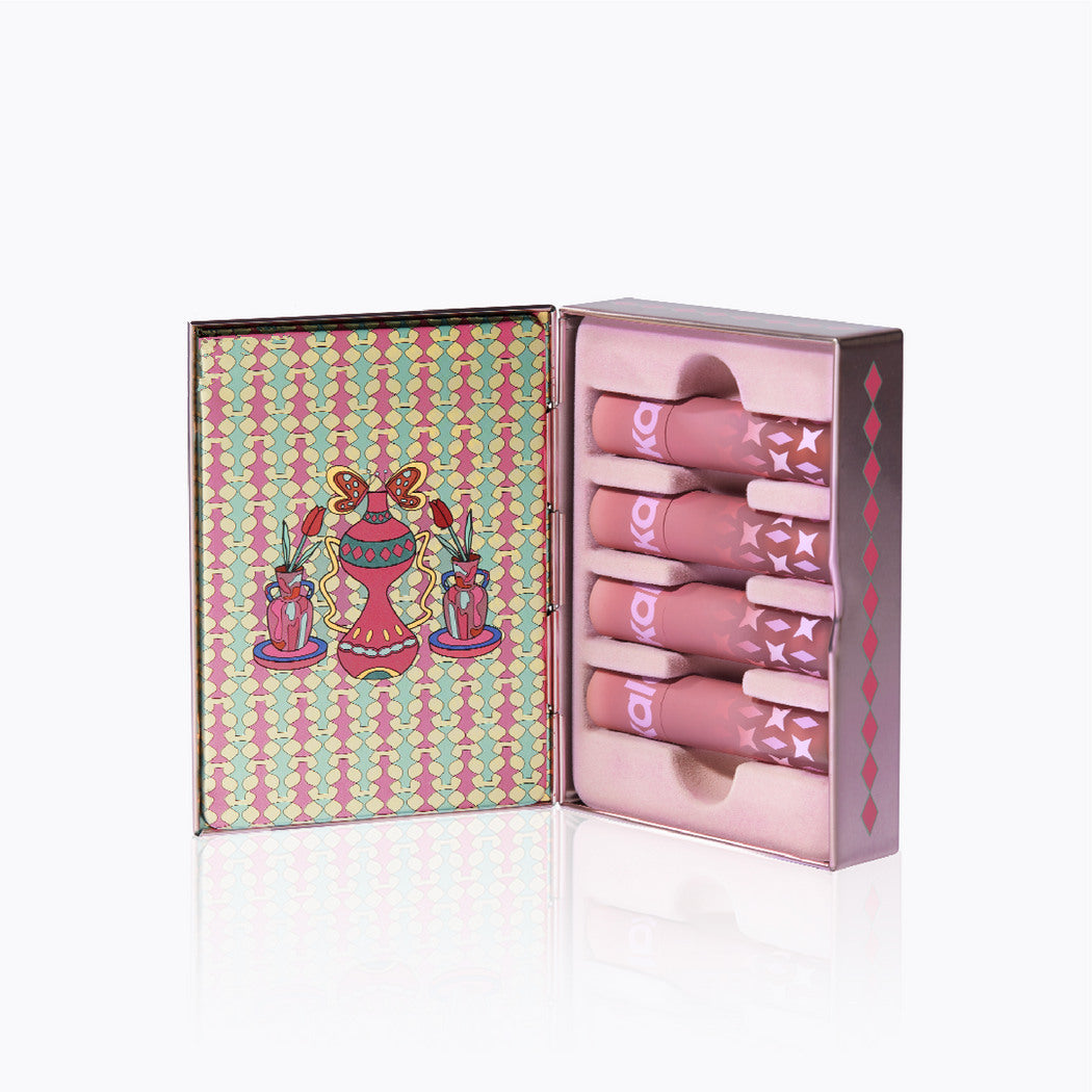 KALEIDOS Matte Lip Clay 4-Stick Gift Set #Sand Castle T3746