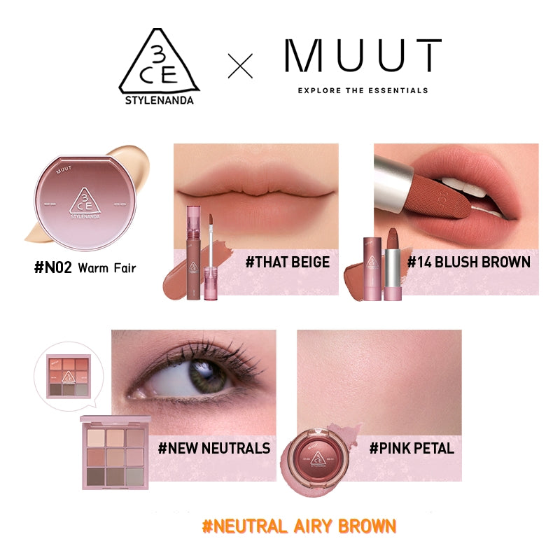 3CE X MUUT Beauty Meets Fashion 5 Pcs Makeup Set T4761