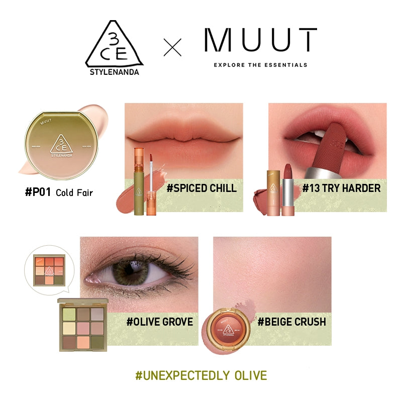 3CE X MUUT Beauty Meets Fashion 5 Pcs Makeup Set T4761