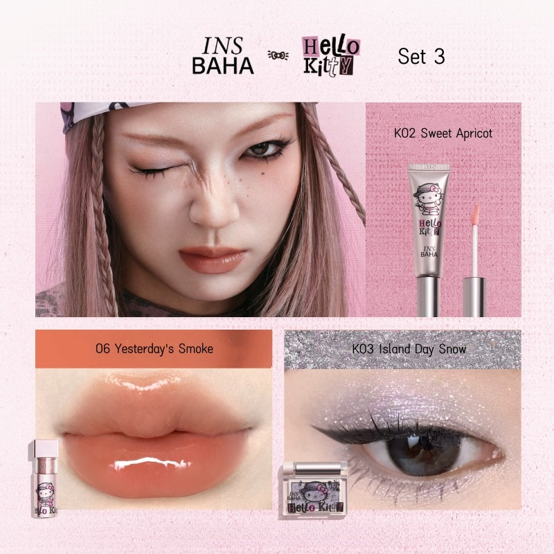 INSBAHA X Hello Kitty Punk 3 Pcs Makeup Set T4592