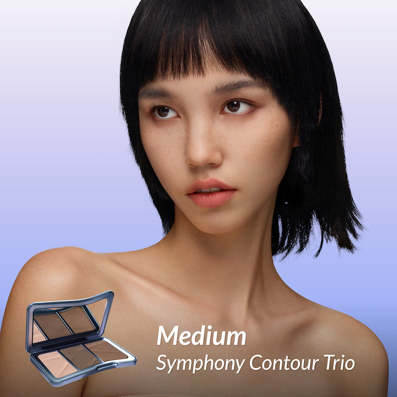 KALEIDOS Symphony Tricolor Matte Contour Palette T3532