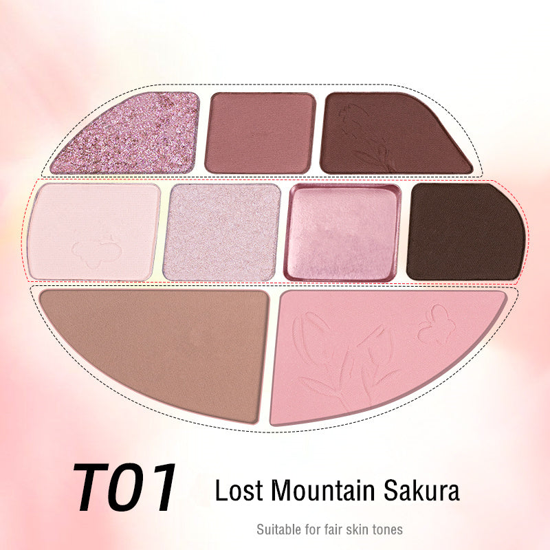 ROMANTIC BEAUTY Flower Spectrum All-In-One Makeup Palette T3828