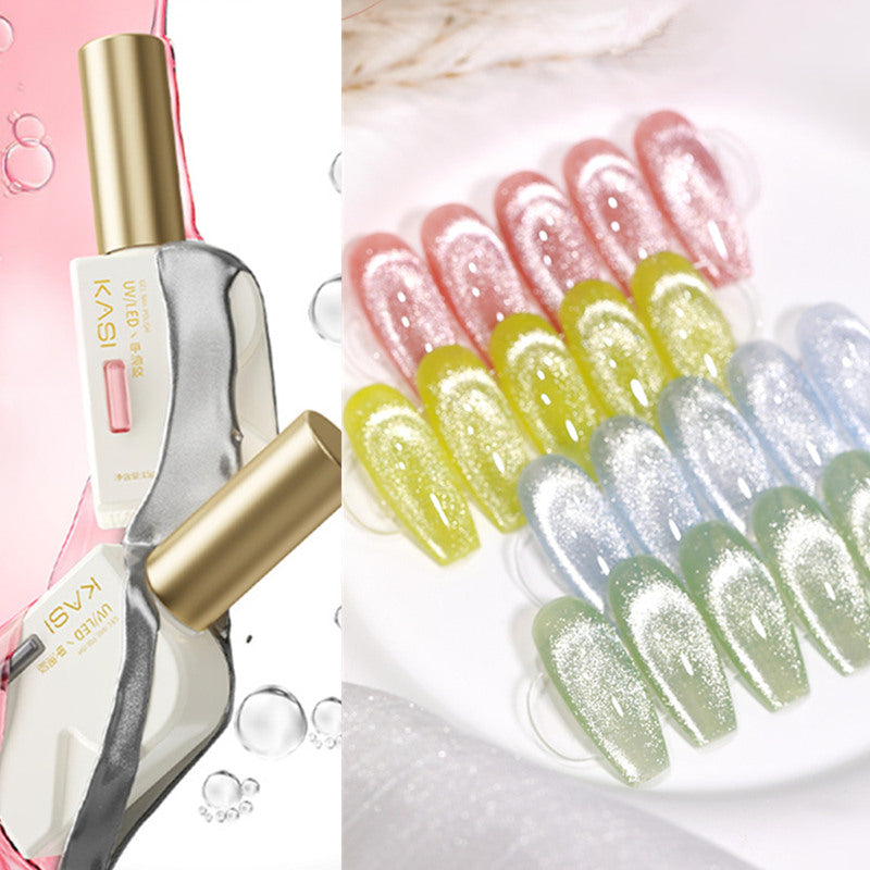 KaSi 15ml Healthy Small Bulb Crystal Cat Eye Gel Polish T3596