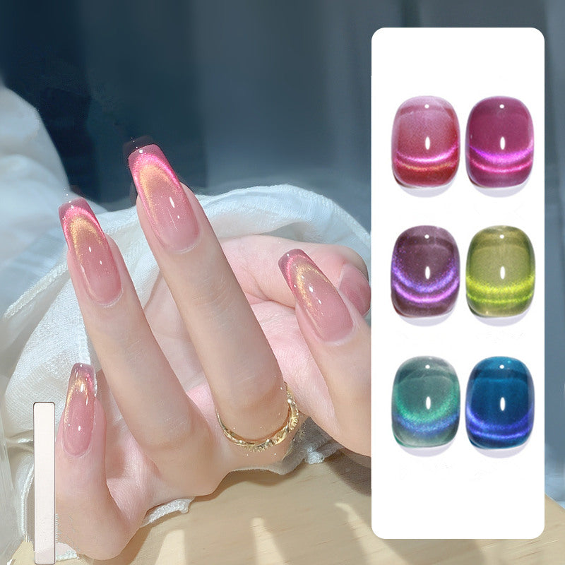 KaSi 15ml Healthy Dopamine Candy Double-Light Cat Eye Gel Polish T3640