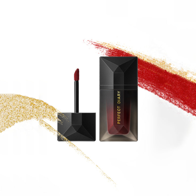 Perfect Diary Mysterious Black Veil Readme Velvet Matte Lip Gloss