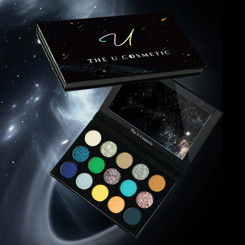 THE U COSMETICS Eye Of Universe 15 farver kameleon øjenskyggepalette T4081