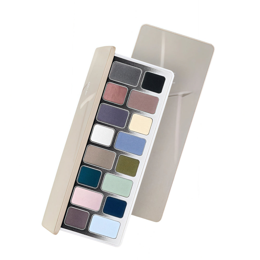 QianYan 16-Color Fog Garden Matte Eyeshadow Palette T4240