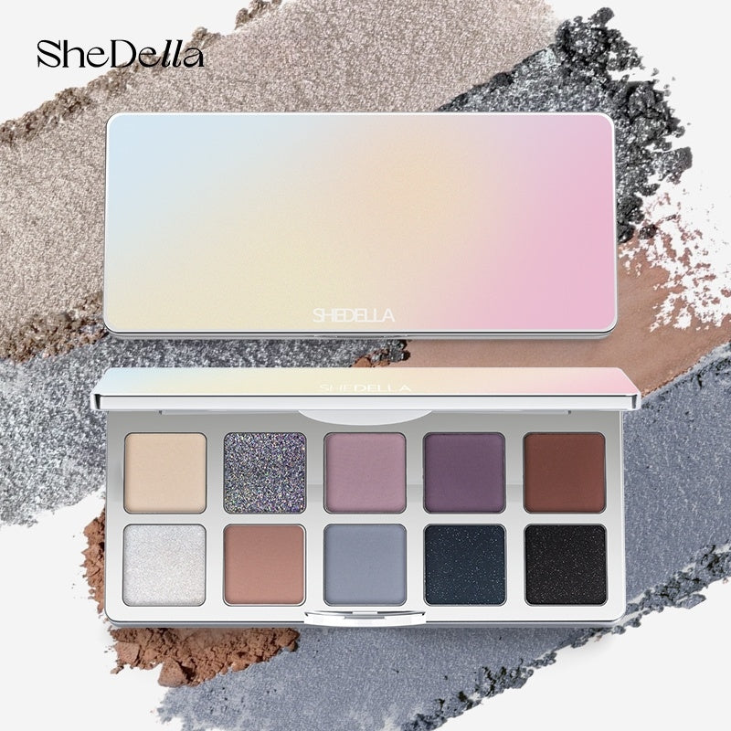 SheDella Colorful Dream 10-Color Eyeshadow Palette T4434