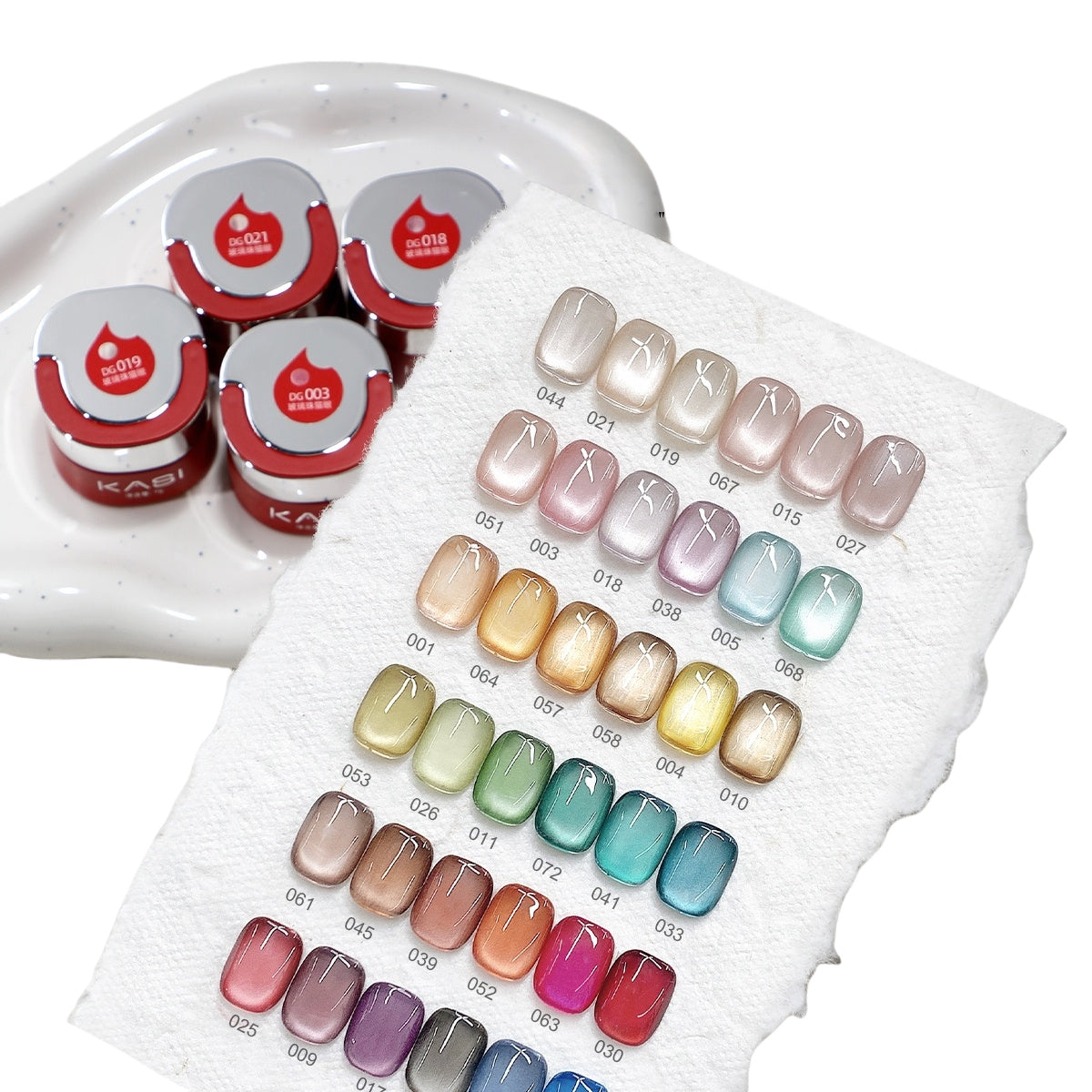 KaSi 7g Glass Beads Cat Eye Gel Polish T4617