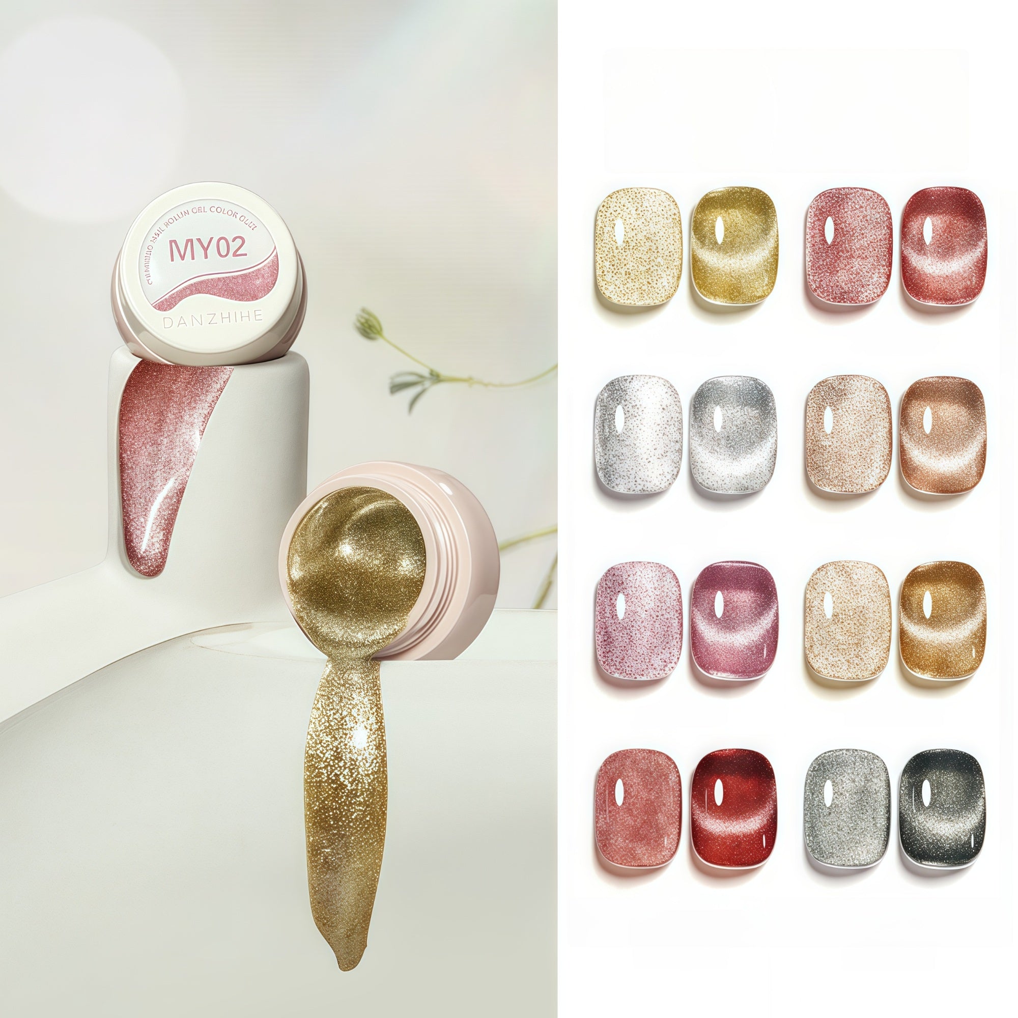 DANZHIHE 5g Pure Natural Platinum Cat Eye Nail Polish T4690