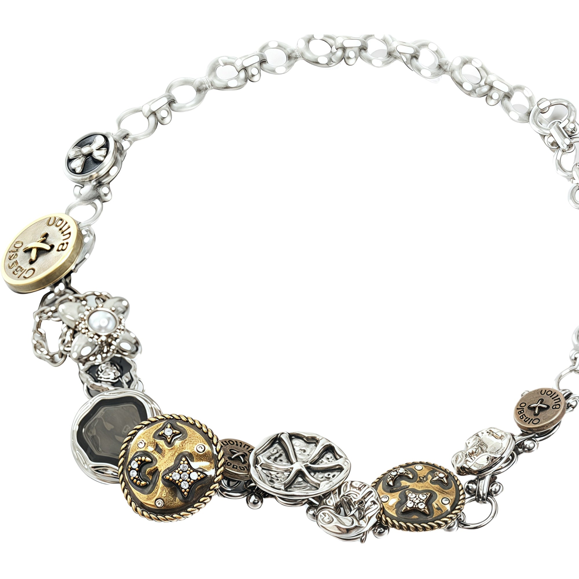 1STXULIE Star Meteor Collection Niche Retro Gothic Choker Necklace T4736