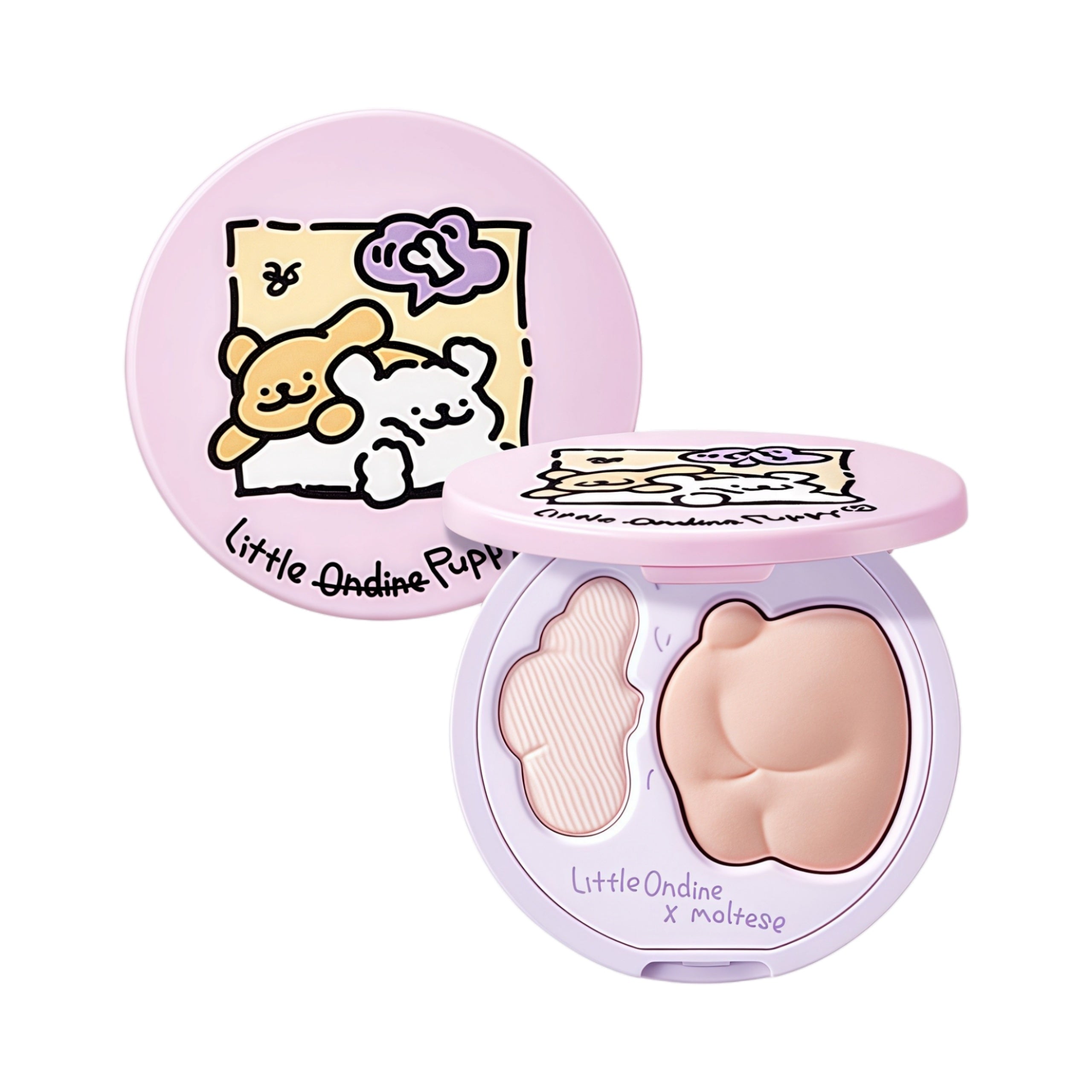 LITTLE ONDINE X Puppy Hug Double-effect Highlighter Palette T4753
