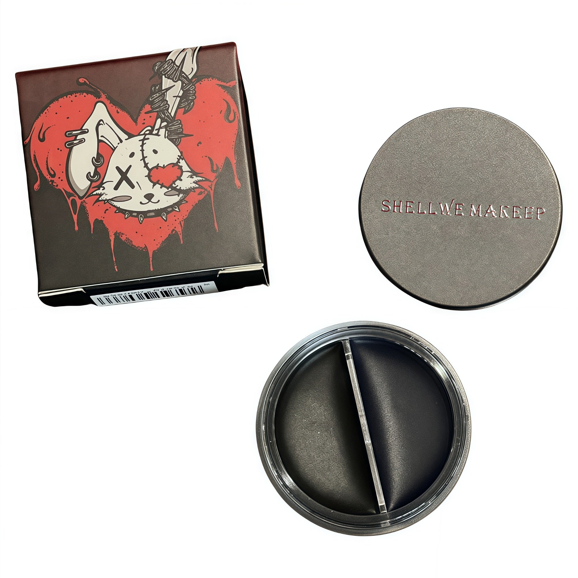 SHELLWE MAKEUP X freya86 PUNK BUNNY Denim Lip Mud 2 Pcs Set T4937