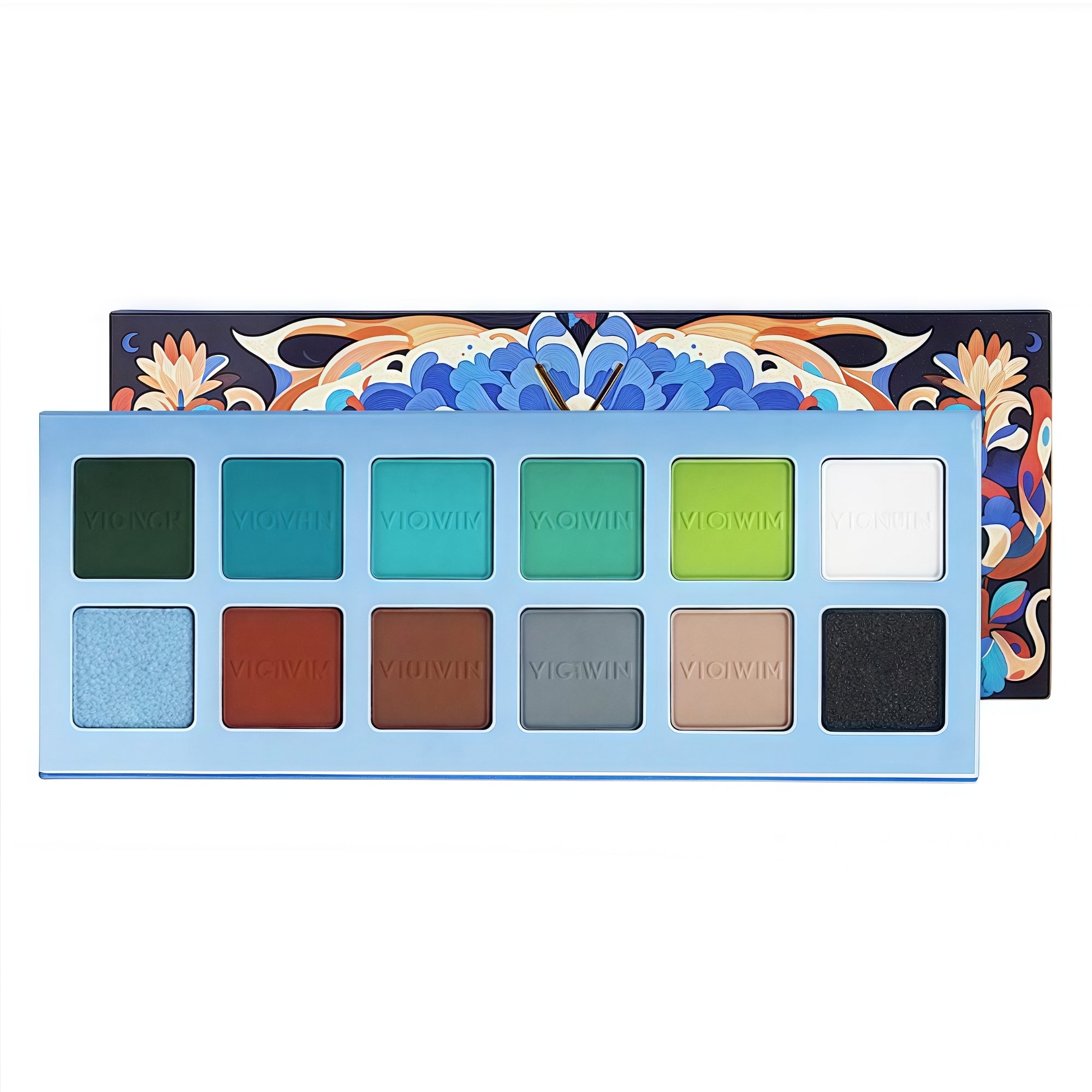 YiCaiWenMo Phantom Lotus 12-color Eyeshadow Palette T5065
