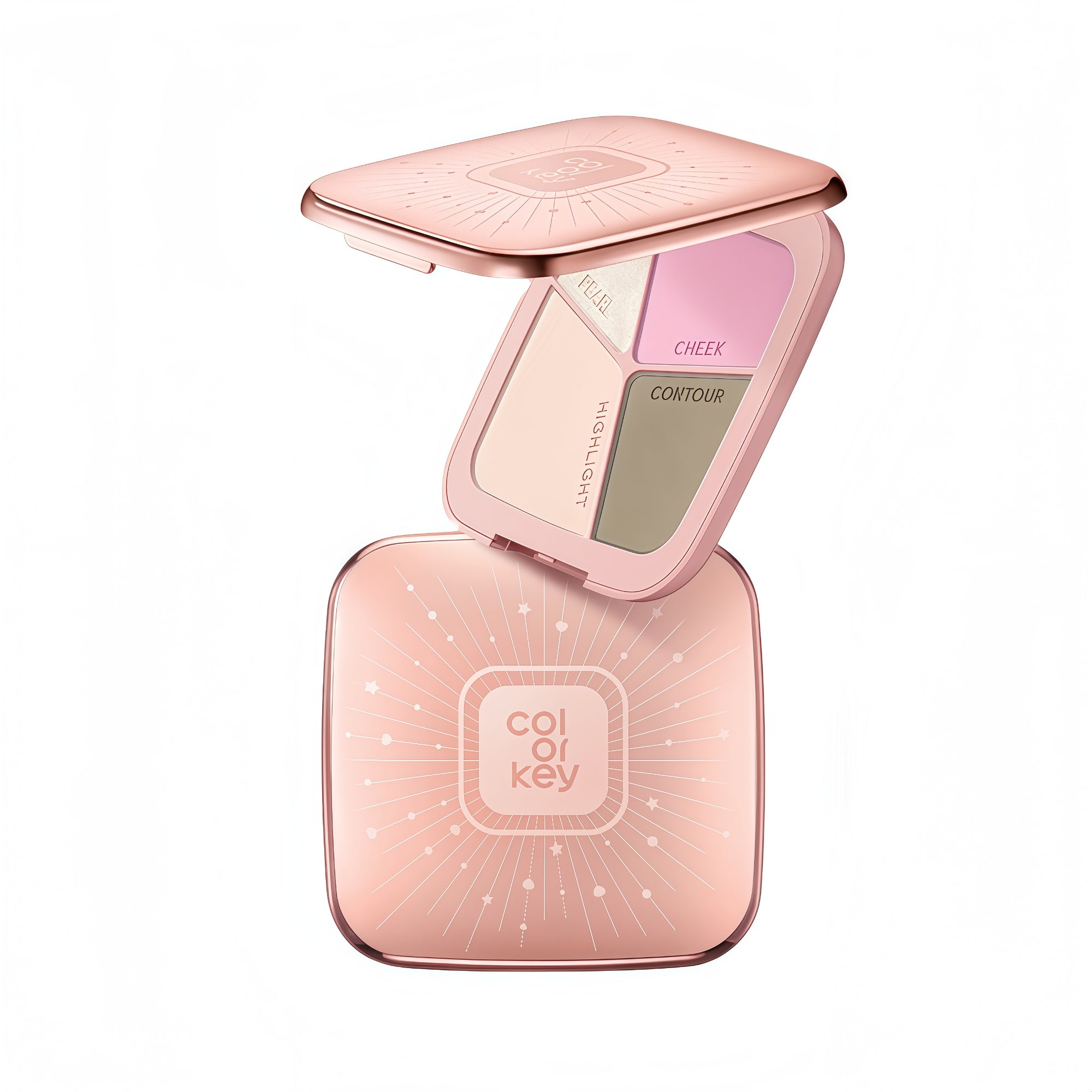 COLORKEY Now On Live Contour & Blusher & Highlighter Makeup Palette T5189