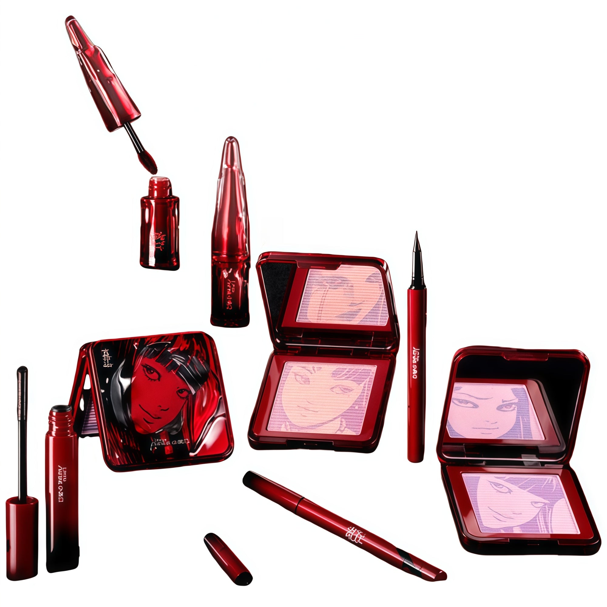 LITTLE ONDINE X Junji ITO Maniac Collection Blusher & Lip Clay & Eyeliner & Mascara T5413