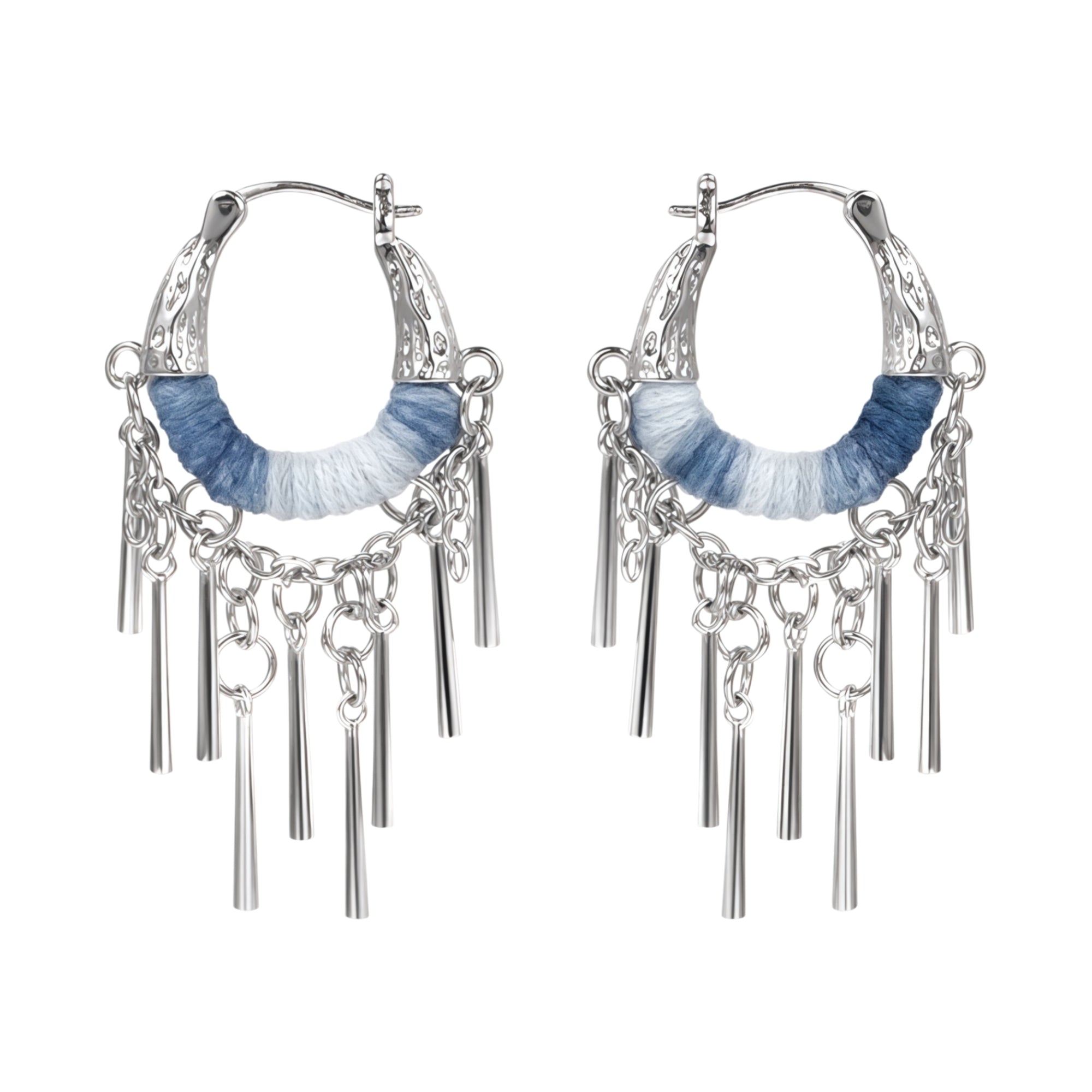 1STXULIE Superior Miao-style Niche Tassel Earrings T5825