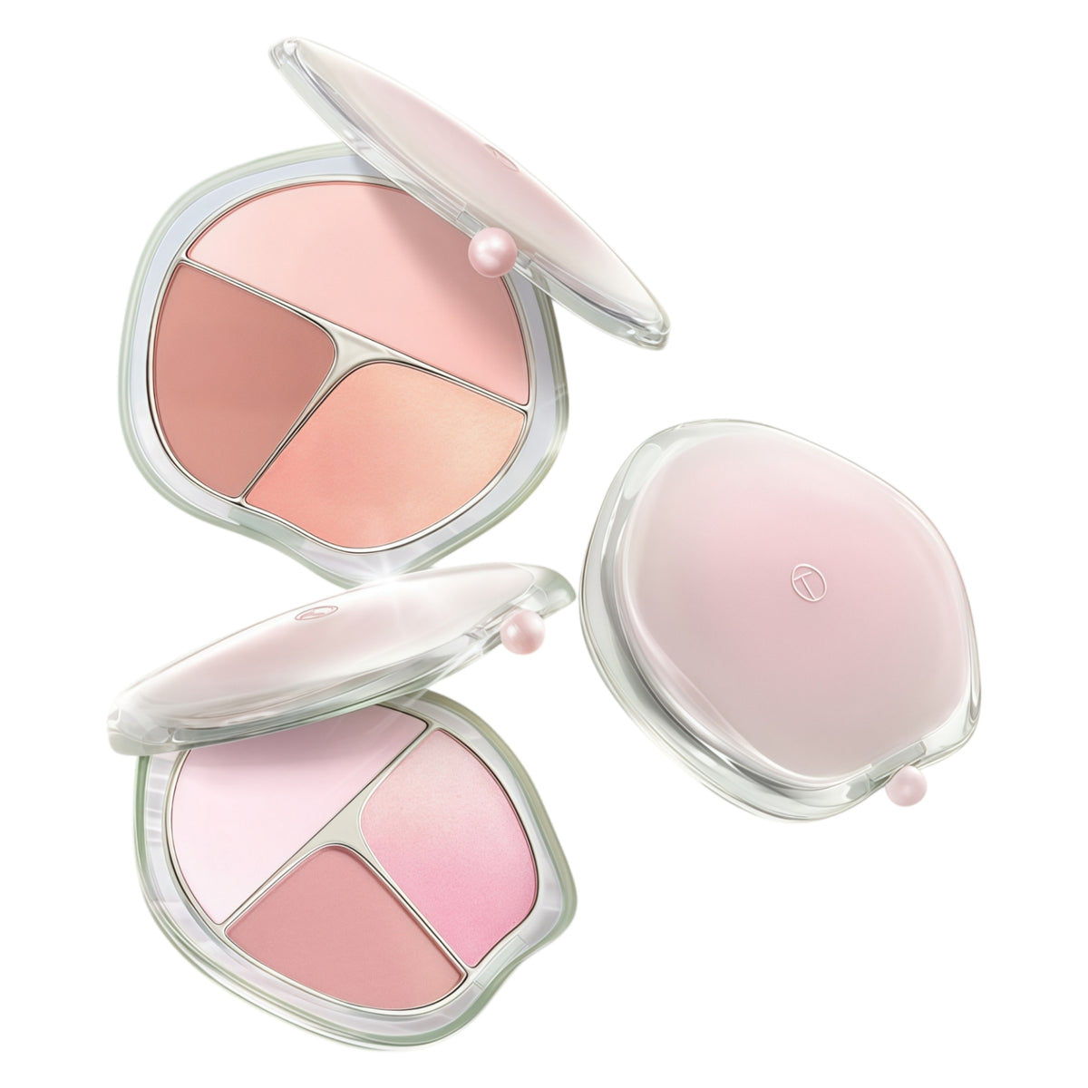 TIMAGE Matte & Satin 3-Color Gradient Blusher Palette T6050
