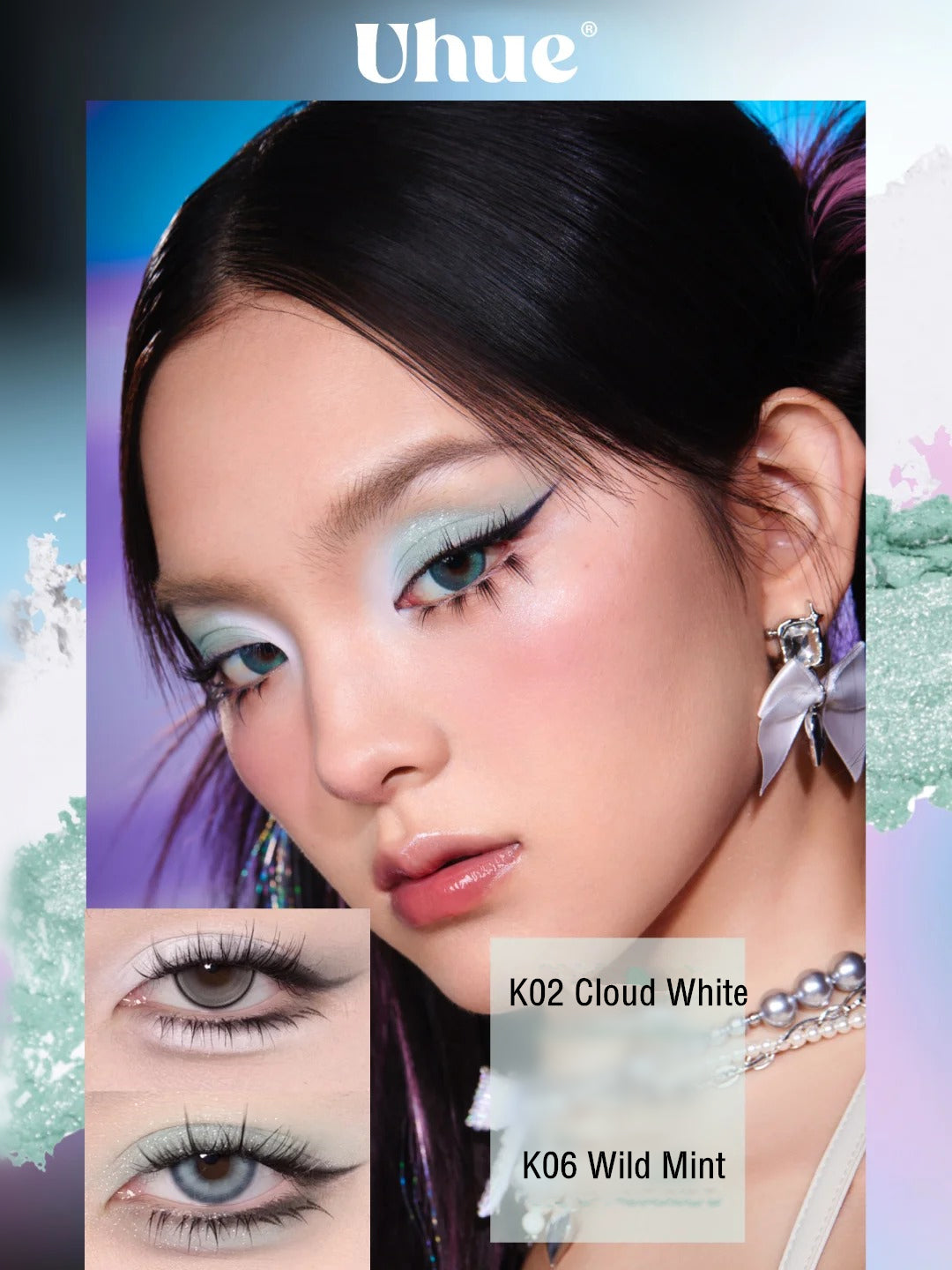 Uhue Y3K Millennial Matte & Pearlescent Eyeshadow Cream T4107