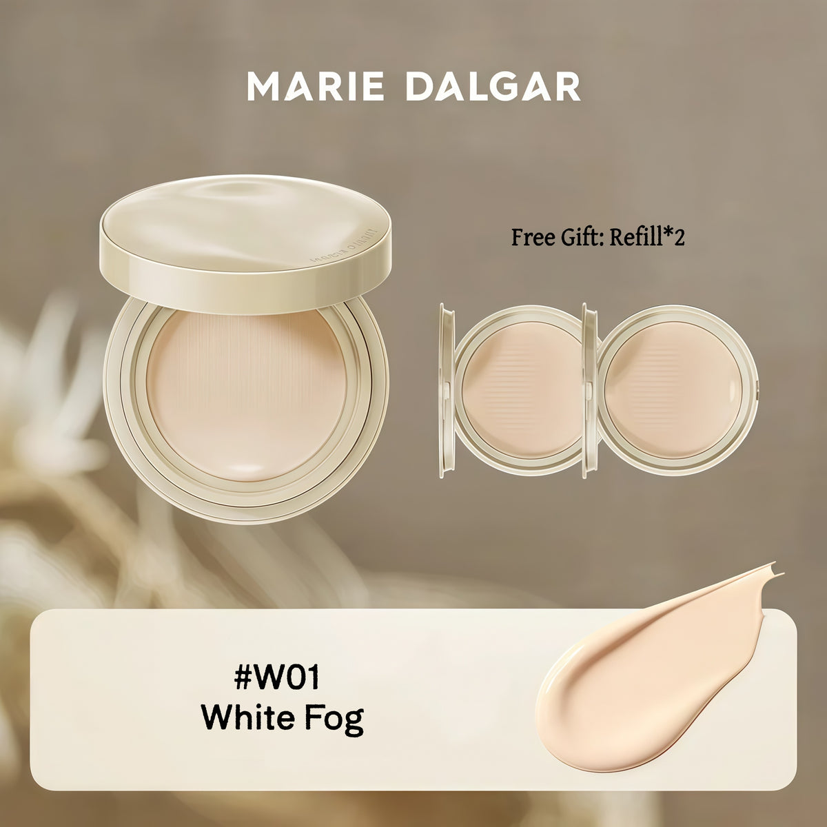 MARIE DALGAR Sea & Mountain Collection Air Cushion Foundation for Dry Skin T6010