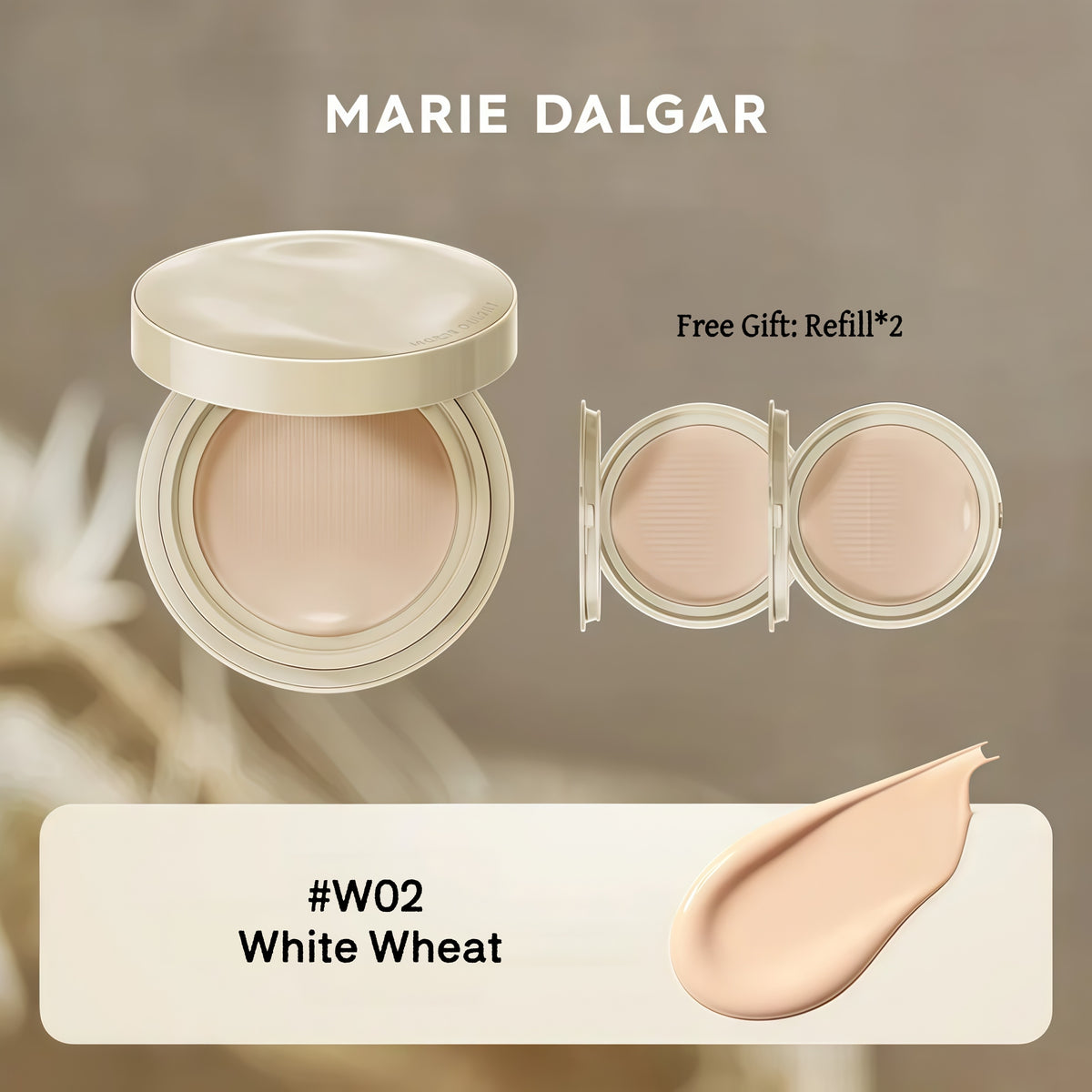 MARIE DALGAR Sea & Mountain Collection Air Cushion Foundation for Dry Skin T6010