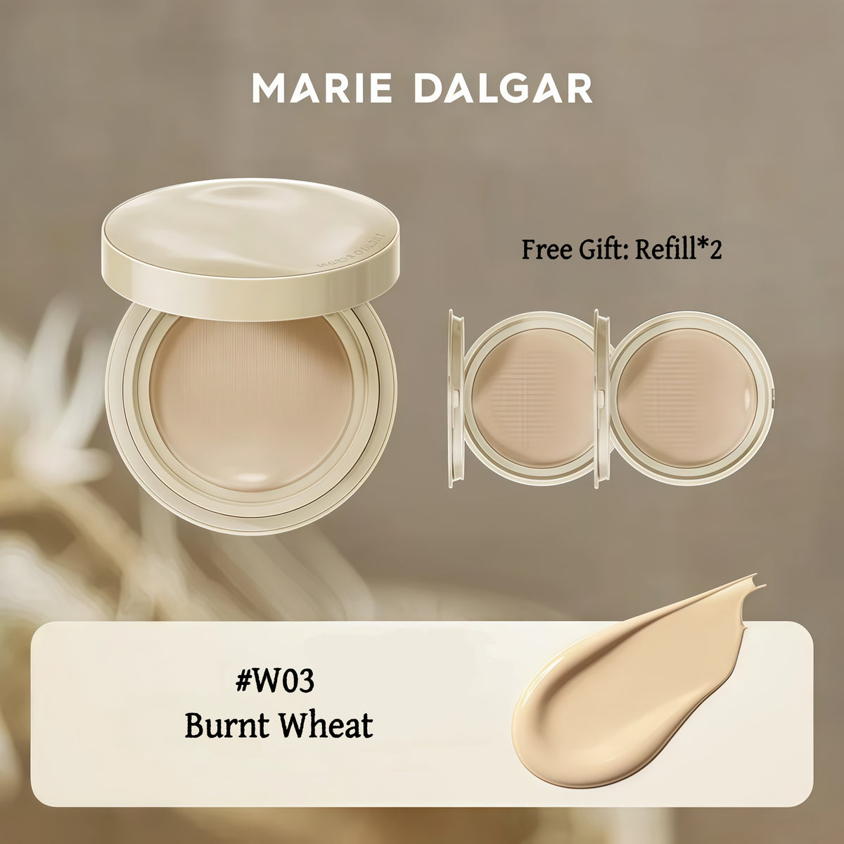 MARIE DALGAR Sea & Mountain Collection Air Cushion Foundation for Dry Skin T6010