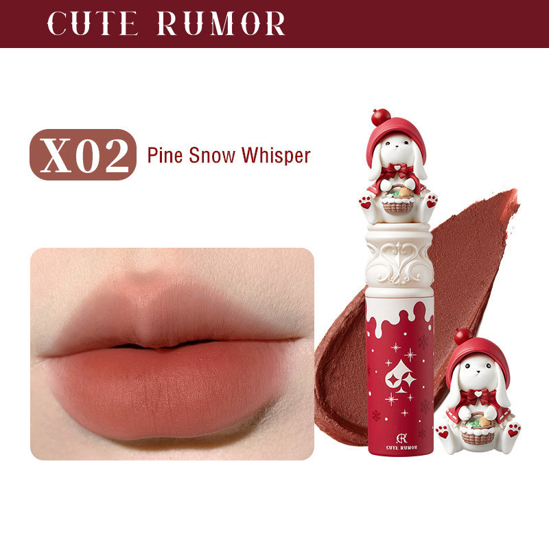 CUTE RUMOR Christmas Series Crystal Mirror & Velvet Matte Lipstick T3703