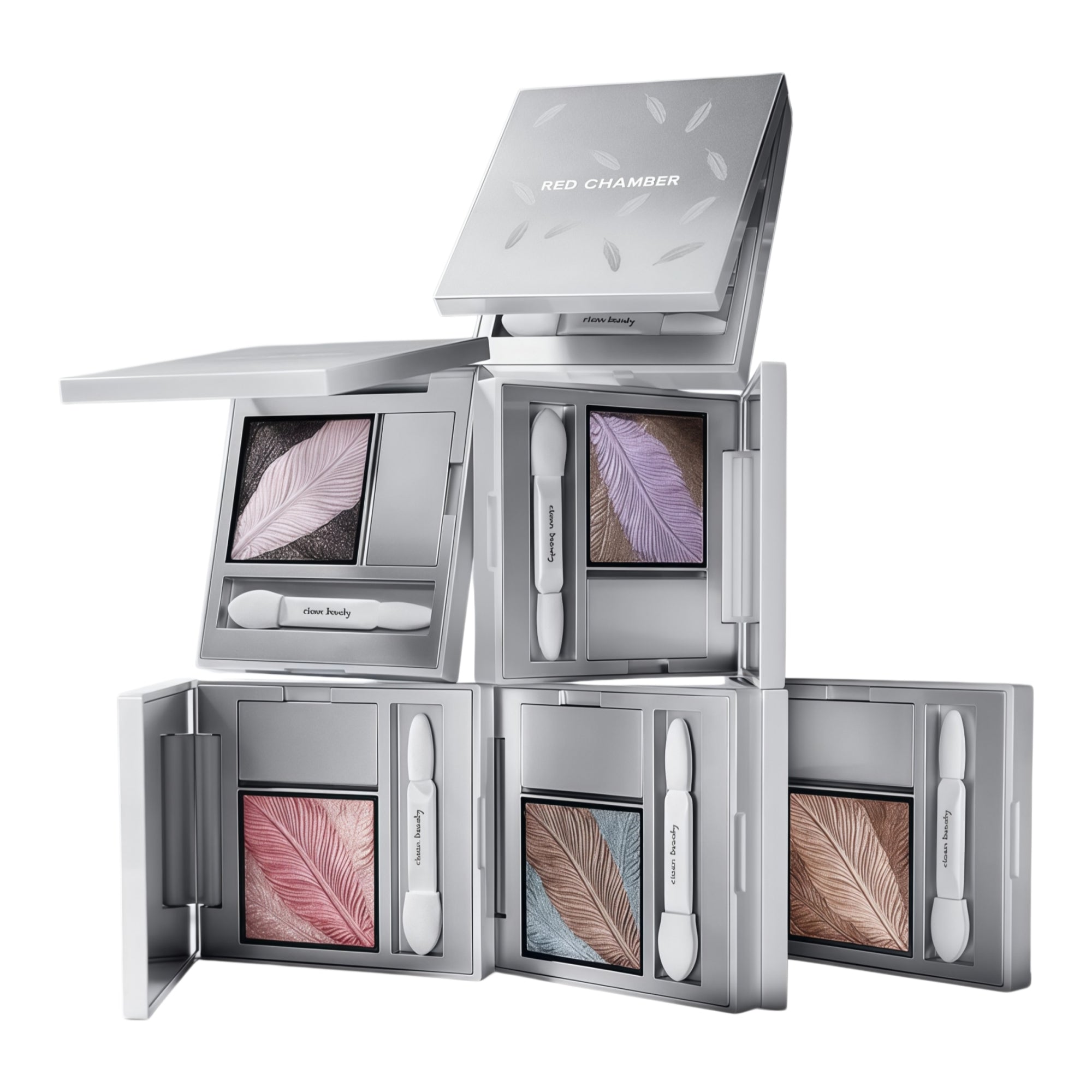 RED CHAMBER Double-color Satin Eyeshadow Palette T5661